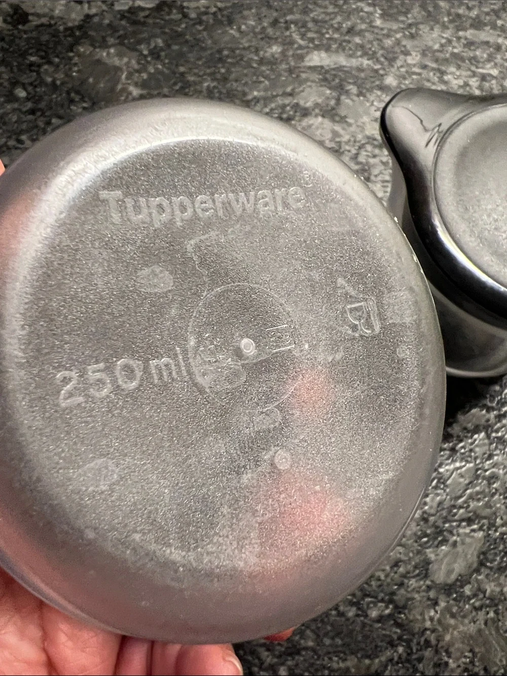 Tupperware Ultra Clear Food Storage Jars with black Lids (Set of 2)